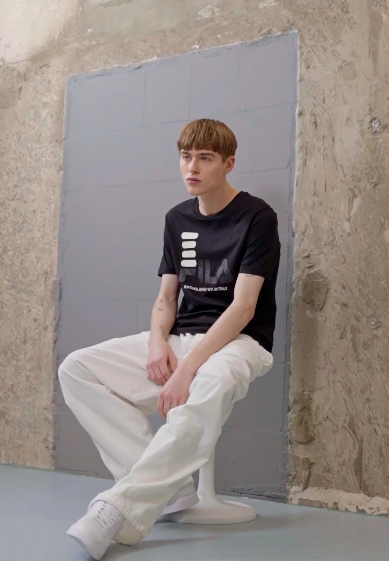 Fila BIPPEN TEE - T-Shirt Print - Black 4 Fila BIPPEN TEE - T-Shirt Print - Black – Bild 2