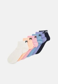 Fila QUARTER PLAIN 6 PACK - Socken - Black -Fila Verkaufe 002b172b41474945bba694663cb4e327