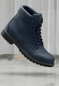 Fila MAVERICK MID - Lace-up Ankle Boots - Navy/bering Sea