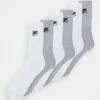 Fila CREW TENNIS FULL TERRY 6 PACK - Socken - White/grey -Fila Verkaufe 041f25b59c9b43dfa24416e0188baa99