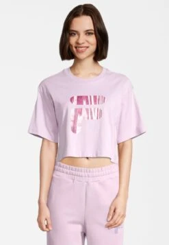 Fila BOTHEL CROPPED GRAPHIC TEE - T-Shirt Print - Fair Orchid