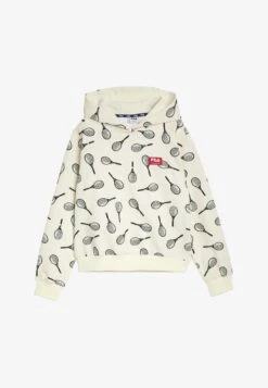 Fila TURIN AOP - Kapuzenpullover - Sweet Corn Tennis Aop
