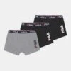 Fila JUNIOR BOY 3 PACK - Panties - Grey/black -Fila Verkaufe 1bf7c1524d4941f58e07aeccdb9d3cc5