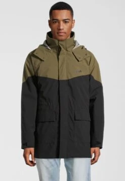 Fila APPAREL TANVALD - Parka - Moonless Night/burnt Olive