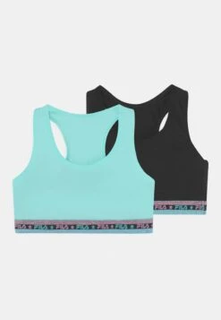 Fila JUNIOR GIRL BRA 2 PACK - Bustier - Black/pink -Fila Verkaufe 2ffd2f1d8ad24685baea46ea6520f6d9