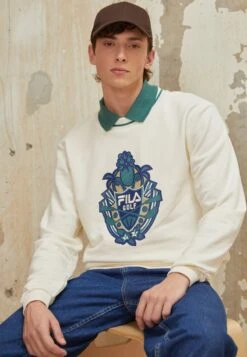 Fila TOSTEDT CREW - Sweatshirt - Antique White