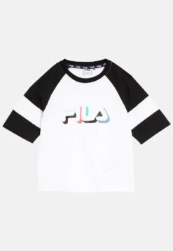 Fila T-Shirt Print - Bright White/black Beauty -Fila Verkaufe 332a14c7a70a451dbe17ce29d1af9b8f