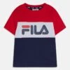 Fila BALIMO BLOCKED TEE UNISEX - T-Shirt Print - Medieval Blue/true Red/bright White -Fila Verkaufe 36925b5f326647f792ed86222b757559