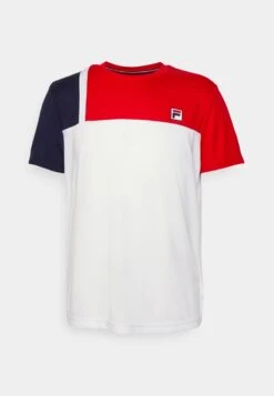 Fila KARL - Sport T-shirt - White/red -Fila Verkaufe 3c2bf1e47530442dbb5e99894e51bed2