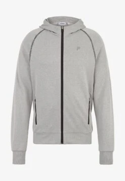 Fila LAGE SLIM - Sweatjacke - Light Grey Melange -Fila Verkaufe 3e1b0d781e394bb69020ac3c10344c54