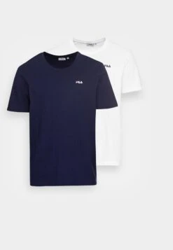 Fila BROD TEE 2 PACK - T-Shirt Basic - Bright White/medieval Blue -Fila Verkaufe 3e2bd46b56fd488ca28a1034c548d5c7