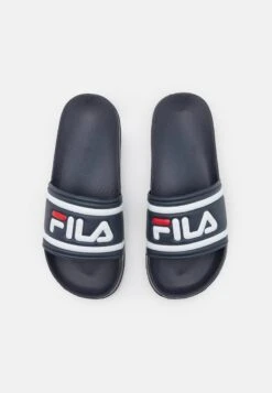 Fila MORRO BAY TEENS UNISEX - Pantolette Flach - Dress Blues -Fila Verkaufe 4251c9d271c04d2c91c1c7498a83d067