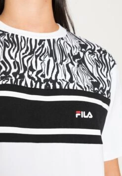 Fila BUDVA TEE DRESS - Jerseykleid - Bright White/black -Fila Verkaufe 42b63a7291744f11b5a629177d9e8f3f