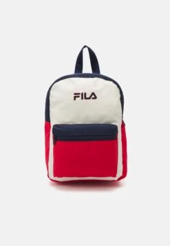 Fila BURY SMALL EASY BACKPACK UNISEX - Tagesrucksack - Medieval Blue/antique White/true Red