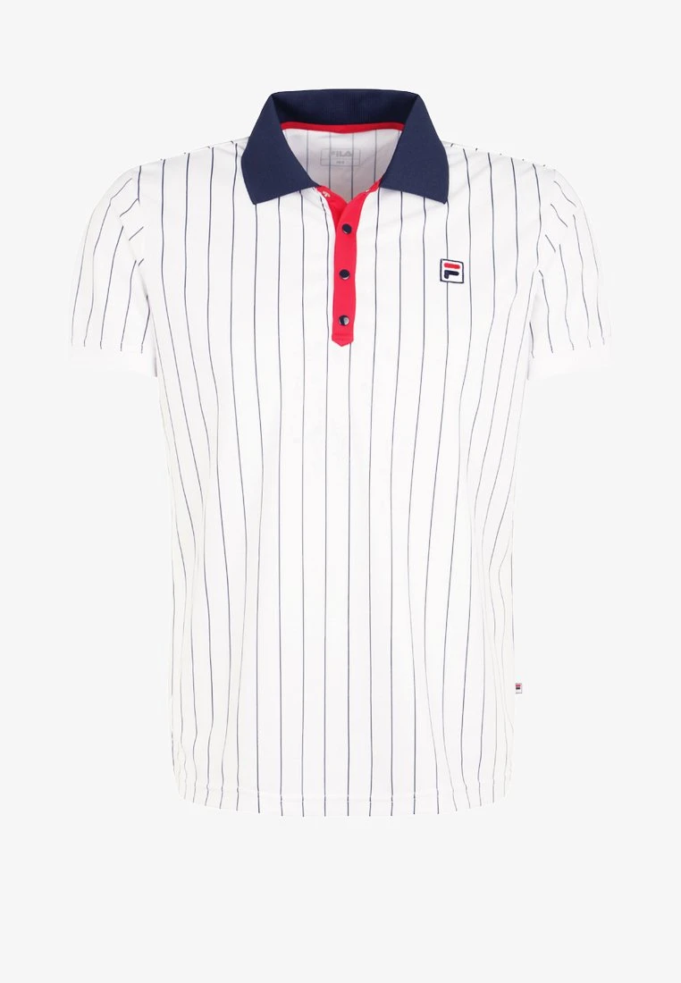 Fila STRIPES - Poloshirt - White/peacot Blue/red 8 Fila STRIPES - Poloshirt - White/peacot Blue/red – Bild 6