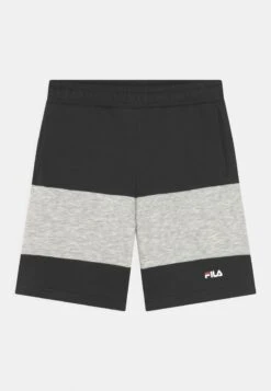 Fila BRIDGEPORT BLOCKED - Jogginghose - Black Beauty/light Grey Melange