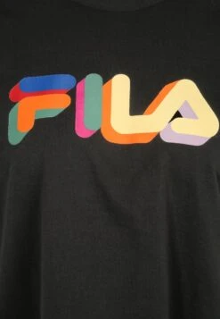 Fila APPAREL BEUNA CROPPED GRAPHIC TEE - T-Shirt Print - Black -Fila Verkaufe 5411a93d1af8451e876ac632ea0aecfa