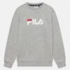Fila SORDAL CLASSIC LOGO CREW UNISEX - Sweatshirt - Light Grey Melange