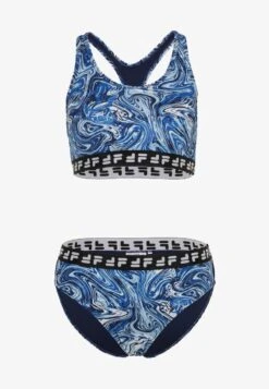 Fila SALINAS AOP RACER SET - Bikini - Blue Acrylic Aop -Fila Verkaufe 711a736a4c494d30823c1e714564f94d