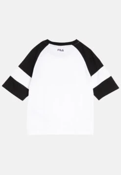 Fila T-Shirt Print - Bright White/black Beauty -Fila Verkaufe 78667c61e8814efcb296cfb84011a740