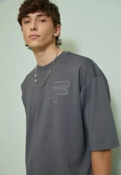 Fila CASTELLAR OVERSIZED TEE - T-Shirt Print - Iron Gate