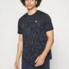 Fila STRIPES - T-Shirt Print - Navy/white