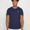 Fila MARLON - Sport T-shirt - Navy -Fila Verkaufe 795cc0da015f467fb41464b407cd822e