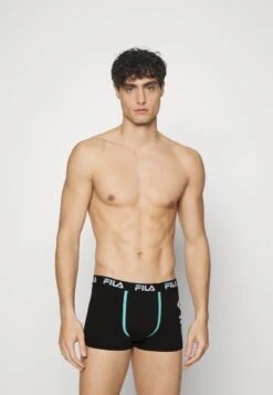 Fila MAN BOXER 4 PACK - Panties - White/navy/blue Light/black