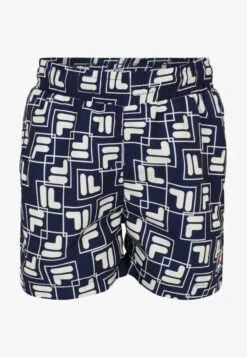 Fila LAUDERT AOP - Badeshorts - Medieval Blue Playful Fbox Aop