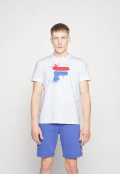 Fila NEVIO - T-Shirt Print - White/red