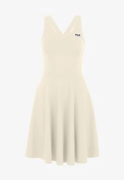 Fila TELDAU SKATER - Jerseykleid - Antique White -Fila Verkaufe 866e07dd5e844491b0712f3779f34fb9