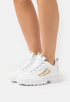 Fila DISRUPTOR M WMN - Sneaker Low - White/gold