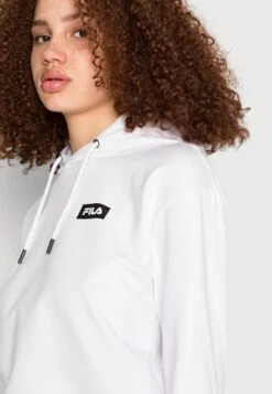 Fila BURDUR HOODY - Sweatshirt - Bright White -Fila Verkaufe 9c05e0094e754bd7bcb95766b30a8077