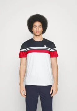 Fila MALTE - Sport T-shirt - White/red