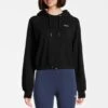 Fila BAALBERGE CROPPED - Kapuzenpullover - Black -Fila Verkaufe a8f0719c4b1b4bed8f693131550f2619