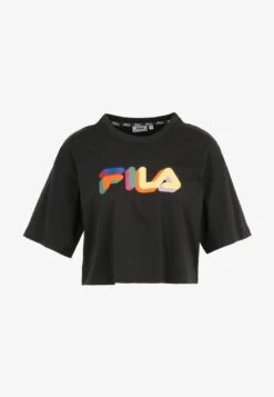 Fila APPAREL BEUNA CROPPED GRAPHIC TEE - T-Shirt Print - Black -Fila Verkaufe b0dcadde017a4454a1cb731d448b1550