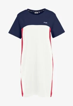 Fila BALIKESIR - Jerseykleid - Bright White-medieval Blue True Red -Fila Verkaufe b1a00de50c89430ea396384a652f34a6