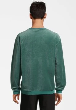 Fila APPAREL ZUDAR CREW - Sweatshirt - Blue Spruce Silt Green -Fila Verkaufe b62cbad5d2864a24bef422c5df686503
