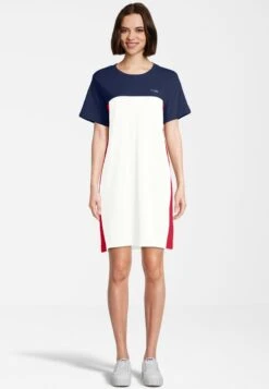 Fila BALIKESIR - Jerseykleid - Bright White-medieval Blue True Red