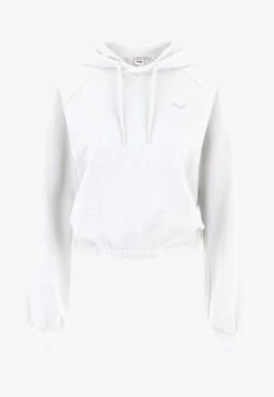 Fila BAALBERGE CROPPED - Kapuzenpullover - Bright White -Fila Verkaufe b9d1a676b02b4f78999bf12adc441074