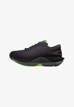 Fila FOOTWEAR SHOCKET RUN EM - Laufschuh Stabilität - Black Jasmine Green