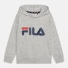 Fila BAJONE CLASSIC LOGO HOODY UNISEX - Sweatshirt - Light Grey -Fila Verkaufe bb20383223af45769ddaf8b7053228f6