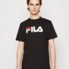 Fila BELLANO TEE UNISEX - T-Shirt Print - Black -Fila Verkaufe c11c51da82204c4fb227a3c1e13e15b8