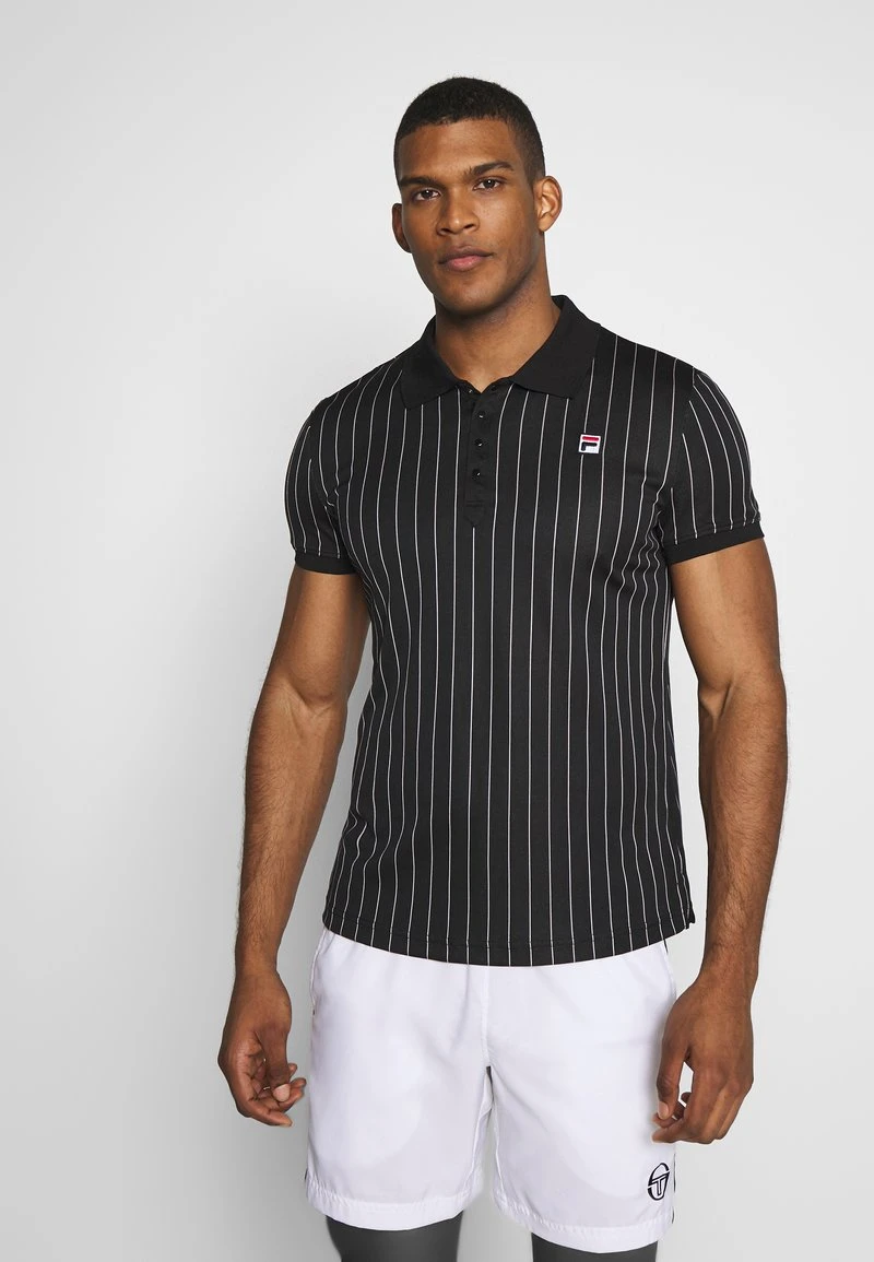 Fila STRIPES - Poloshirt - Black/white 3 Fila STRIPES - Poloshirt - Black/white