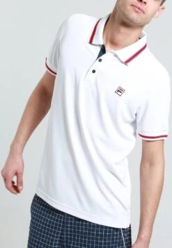 Fila PIRO - Poloshirt - Weiß -Fila Verkaufe c95ce6960a7c4a3388466737e6a762e1