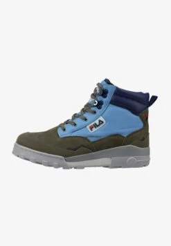 Fila FOOTWEAR GRUNGE II O MID - Schnürstiefelette - Loden Green Adriatic Blue