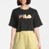 Fila APPAREL BEUNA CROPPED GRAPHIC TEE - T-Shirt Print - Black