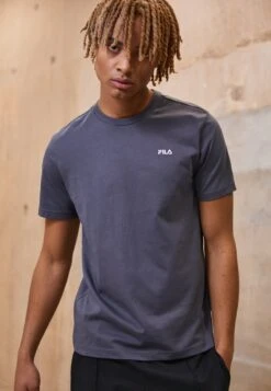 Fila BERLOZ TEE - T-Shirt Basic - Iron Gate