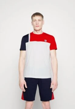 Fila KARL - Sport T-shirt - White/red