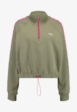 Fila URA HALF ZIP - Sweatshirt - Deep Lichen Green -Fila Verkaufe ecd9975e3517458180817a26ecf8b9b4
